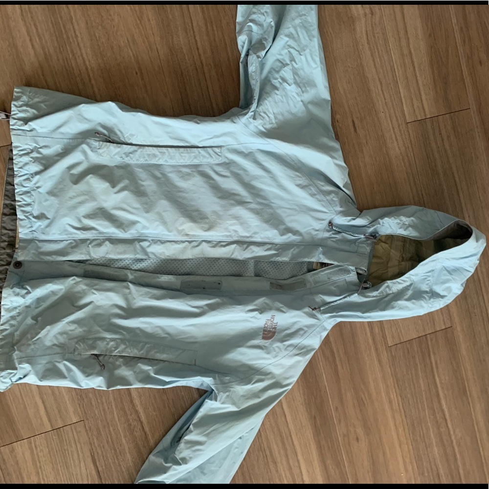 north face rain coat with removable fleece liner